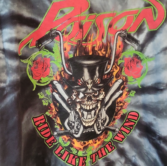 poison Other - Sold Poison Ride Like The Wind Rock Band Concert Unisex T-Shirt Large Tie Dye